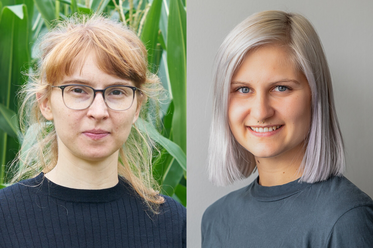 IGZ - Maria Fitzner (links) und Vanessa Harbart (rechts) haben kürzlich erfolgreich die am IGZ erstellten Dissertationen verteidigt. Fotos: Privat; sevens [+] maltry.